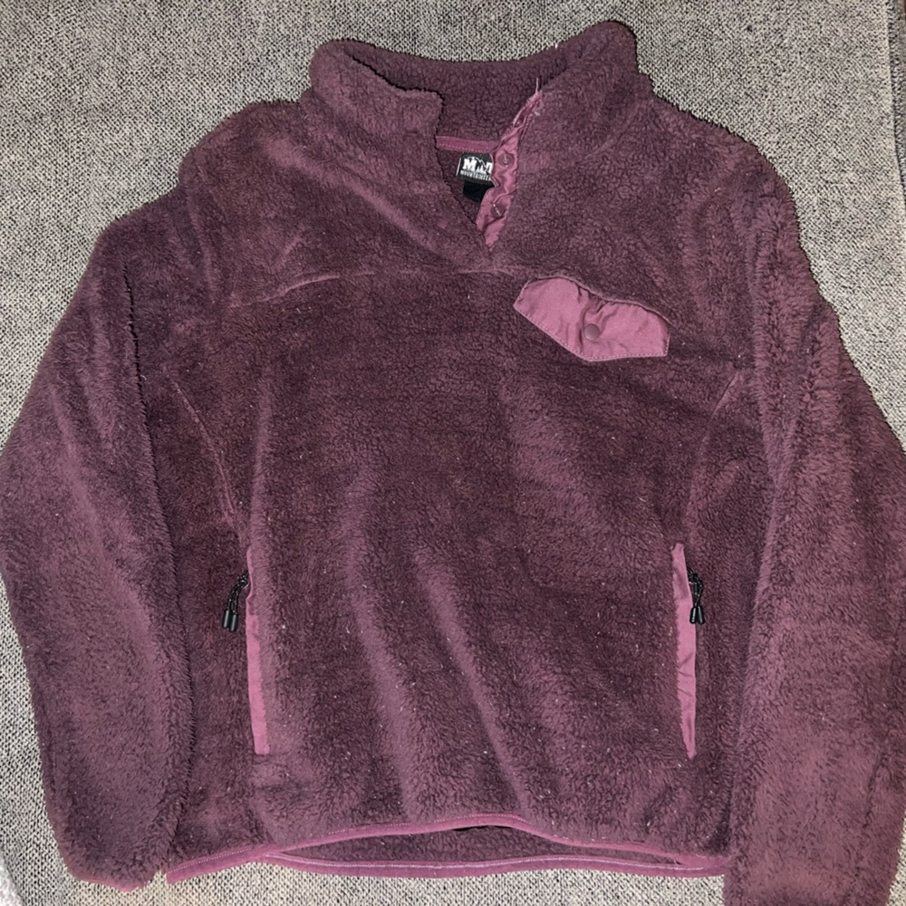 Plush Purple Fleece Pullover